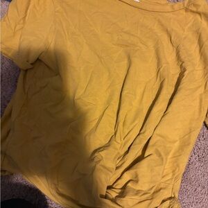 Zara Yellow Crop Top